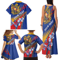 Armenia Family Matching Tank Maxi Dress and Hawaiian Shirt Mek Azg Mek Mshakouyt - Wonder Print Shop