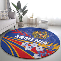 Armenia Round Carpet Mek Azg Mek Mshakouyt