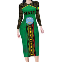 Mali Family Matching Long Sleeve Bodycon Dress and Hawaiian Shirt Mali ka Fasojamana - Wonder Print Shop