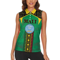 Mali Women Sleeveless Polo Shirt Mali ka Fasojamana - Wonder Print Shop
