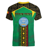 Mali Women V-Neck T-Shirt Mali ka Fasojamana - Wonder Print Shop