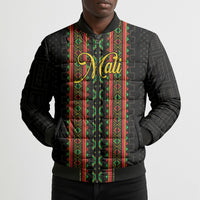Personalized Mali Bogolanfini African Pattern Bomber Puffer Jacket