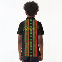 Personalized Mali Bogolanfini African Pattern Kid Polo Shirt