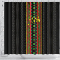 Mali Bogolanfini African Pattern Shower Curtain