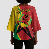 Personalized Guinea-Bissau Kimono Sleeve Blouse Happy Independence Day
