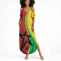 Personalized Guinea-Bissau Summer Maxi Dress Happy Independence Day