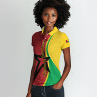 Personalized Guinea-Bissau Women Polo Shirt Happy Independence Day
