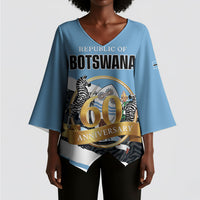 Personalized Botswana 2026 Kimono Sleeve Blouse 60th Anniversary