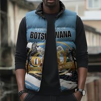 Personalized Botswana 2026 Sleeveless Puffer Jacket 60th Anniversary