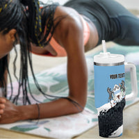 Personalized Botswana 2026 Tumbler With Handle 60th Anniversary