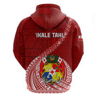 Tonga Rugby Hoodie Tongan Ngatu Pattern White Version - Wonder Print Shop