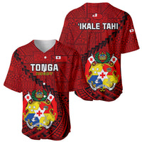 Tonga Rugby Baseball Jersey Tongan Ngatu Pattern Black Version - Wonder Print Shop