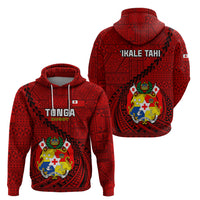 Tonga Rugby Hoodie Tongan Ngatu Pattern Black Version - Wonder Print Shop