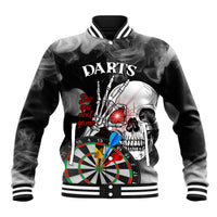Personalised Skull Darts Baseball Jacket See You Next Game - Wonder Print Shop