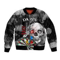 Personalised Skull Darts Bomber Jacket See You Next Game - Wonder Print Shop