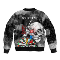 Personalised Skull Darts Bomber Jacket See You Next Game - Wonder Print Shop