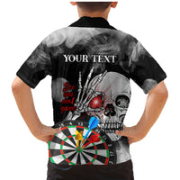 Personalised Skull Darts Family Matching Mermaid Dress and Hawaiian Shirt See You Next Game - Wonder Print Shop