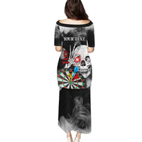 Personalised Skull Darts Family Matching Puletasi Dress and Hawaiian Shirt See You Next Game - Wonder Print Shop