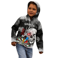 Personalised Skull Darts Kid Hoodie See You Next Game - Wonder Print Shop