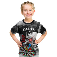 Personalised Skull Darts Kid T Shirt See You Next Game - Wonder Print Shop