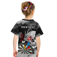 Personalised Skull Darts Kid T Shirt See You Next Game - Wonder Print Shop