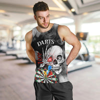 Personalised Skull Darts Men Tank Top See You Next Game - Wonder Print Shop