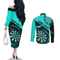 personalised-darts-couples-matching-off-the-shoulder-long-sleeve-dress-and-long-sleeve-button-shirts-turquoise-abstract-light