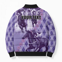 Personalized Breeders Horse Racing Bomber Puffer Jacket World Horse Racing Championships - Wonder Print Shop