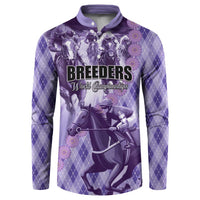 Personalized Breeders Horse Racing Button Sweatshirt World Horse Racing Championships - Wonder Print Shop