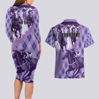 Personalized Breeders Horse Racing Couples Matching Long Sleeve Bodycon Dress and Hawaiian Shirt World Horse Racing Championships - Wonder Print Shop