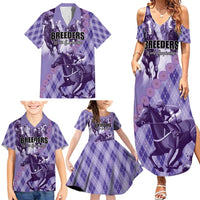 Personalized Breeders Horse Racing Family Matching Summer Maxi Dress and Hawaiian Shirt World Horse Racing Championships - Wonder Print Shop