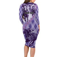 Personalized Breeders Horse Racing Long Sleeve Bodycon Dress World Horse Racing Championships - Wonder Print Shop
