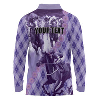 Personalized Breeders Horse Racing Long Sleeve Polo Shirt World Horse Racing Championships - Wonder Print Shop