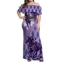 Personalized Breeders Horse Racing Off Shoulder Maxi Dress World Horse Racing Championships - Wonder Print Shop