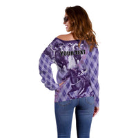 Personalized Breeders Horse Racing Off Shoulder Sweater World Horse Racing Championships - Wonder Print Shop
