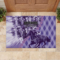 Breeders Horse Racing Rubber Doormat World Horse Racing Championships - Wonder Print Shop
