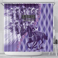 Breeders Horse Racing Shower Curtain World Horse Racing Championships - Wonder Print Shop