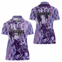 Personalized Breeders Horse Racing Women Polo Shirt World Horse Racing Championships - Wonder Print Shop