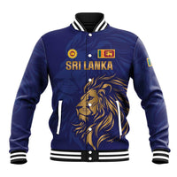 Custom Sri Lanka Cricket Baseball Jacket The Lions Go Champions - Wonder Print Shop