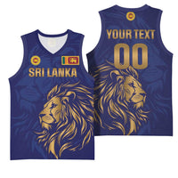 Custom Sri Lanka Cricket Basketball Jersey The Lions Go Champions - Wonder Print Shop