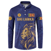 Custom Sri Lanka Cricket Button Sweatshirt The Lions Go Champions - Wonder Print Shop