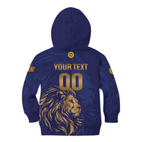 Custom Sri Lanka Cricket Kid Hoodie The Lions Go Champions - Wonder Print Shop