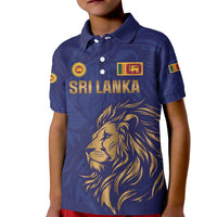 Custom Sri Lanka Cricket Kid Polo Shirt The Lions Go Champions - Wonder Print Shop