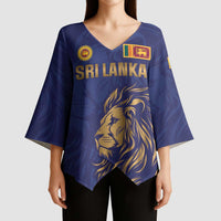 Custom Sri Lanka Cricket Kimono Sleeve Blouse The Lions Go Champions - Wonder Print Shop