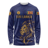Custom Sri Lanka Cricket Long Sleeve Shirt The Lions Go Champions - Wonder Print Shop