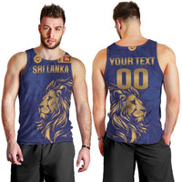 Custom Sri Lanka Cricket Men Tank Top The Lions Go Champions - Wonder Print Shop