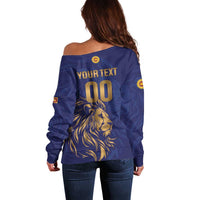Custom Sri Lanka Cricket Off Shoulder Sweater The Lions Go Champions - Wonder Print Shop