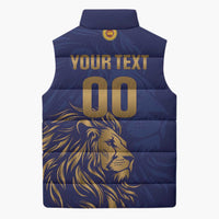 Custom Sri Lanka Cricket Sleeveless Puffer Jacket The Lions Go Champions - Wonder Print Shop