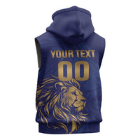 Custom Sri Lanka Cricket Sleeveless Zip Hoodie The Lions Go Champions - Wonder Print Shop