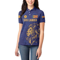 Custom Sri Lanka Cricket Women Polo Shirt The Lions Go Champions - Wonder Print Shop